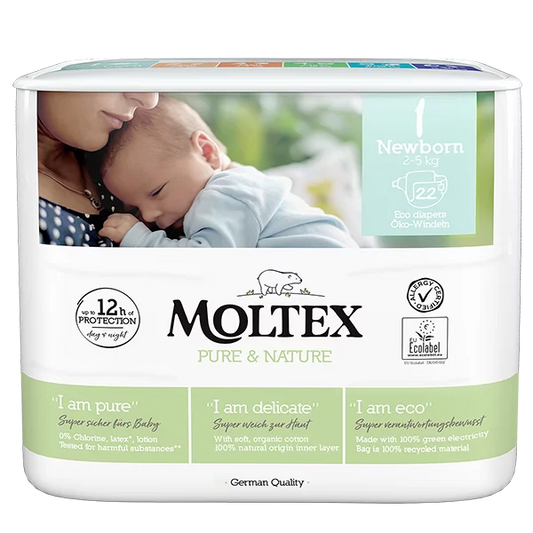 Moltex Pure & Nature No.1 Nappies Bio Babywindeln