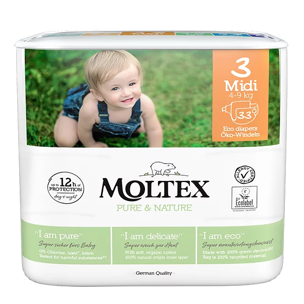 Moltex Pure & Nature No.1 Nappies Bio Babywindeln