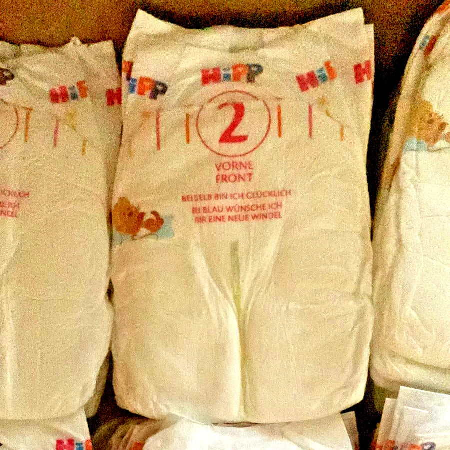 Babywindeln Vorrats-Box 120-150 Windeln im Karton